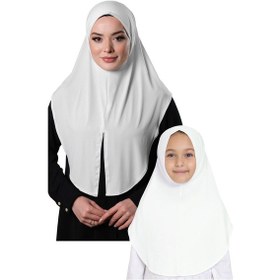 Resim Hürrem Bone Krem Pratik Anne Kız Kombin Tesettür Eşarp Sandy Düz Hijab 230812 40 Krem 