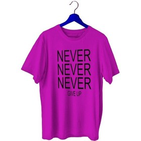 Resim Bluu Nevernever2 Sporcu T-Shirt Bisiklet Yaka (532939548) Fuşya 