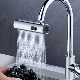 Resim 1 adet Çok Fonksiyonlu Karavan Mutfak Evrensel Üç Çıkış Modu Mutfak Lavabosu ve Banyo Lavabosu Musluk Değiştirme Aksesuarları Musluk Adaptörü, Banyo Lavabosu Musluğu, Lavabo Musluğu Değiştirme Aksesuarları, Ev Gereksinimleri 