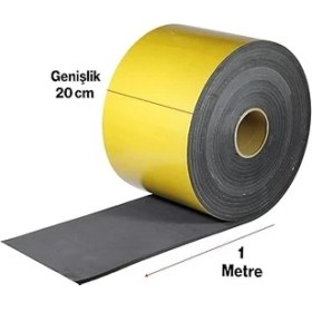 Resim Araç Ses Isı Yalıtım Izolasyon Bandı En:20 cm Kalınlık:5 mm Uzunluk 1 Metre Kauçuk Sünger 