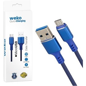 Resim Weko Wk-22023 Usb To Mıcro Usb Örgülü Lacivert Şarj Kablosu No:14 