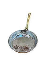 Resim Tek Kulplu Dövme Bakır Tava 21 Cm Bakır 