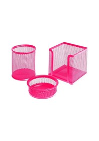 Resim Bigpoint Metal Perfore 3'lü Set Pembe N11.11069 