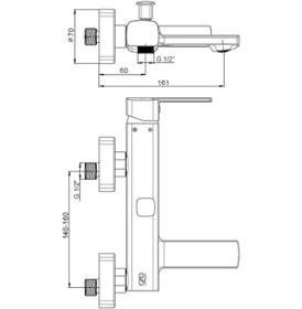 Resim Gpd MBB160 Pedra Banyo Bataryası Krom 