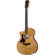 Resim Taylor 214CE Walnut Sitka Solak Elektro Akustik Gitar (Natural) 