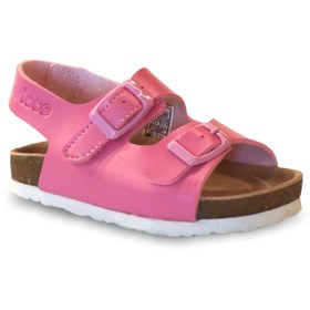 Resim Vicco Last Metalik Kız Bebek Pembe Sandalet 