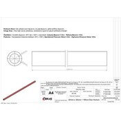Resim IBRAS 65758 DÜZ HORTUM 22mm KIRMIZI SILIKON 3 KAT POLYESTERLİ 