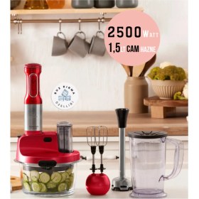 Resim Yüksek Güçlü Çok Fonksiyonlu Mutfak Seti, Turbo Doğrayıcı, Dilimleme, Blender, Robot 