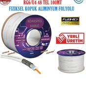 Resim Classen Anten Kablosu Rg6/U4 100 Metre 48 Tel 