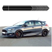 Resim Aubyhe Pvc Araba Gövde Çizgileri, Stili Artırıcı Otomobil Decal, Sertifikalı Kumaş, Kırılmaz, Kolay Kurulum, Siyah D-700 