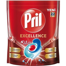 Resim Pril Excellence Bulaşık Kapsülü 22'li 398,2 G 2 Adet 