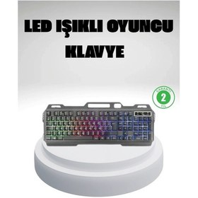 Resim Rgb Işıklı Klavye Mouse Seti - Türkçe Q, Ayarlanabilir Dpı, Ergonomik Ve Dayanıklı Tasarım 