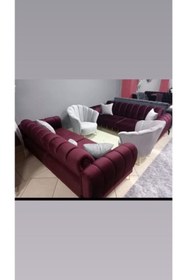 Resim DİLA'S HOME MOBİLYA Papatya Chester Koltuk Takımı 
