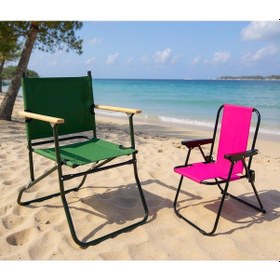 Resim Exent 140 Kg Kapasiteli Katlanır Kamp Sandalyesi Ve 2-6 Yaş Lüx Çocuk Piknik Sandalyesi-pembe Kırımızı 