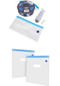 Resim Hobi Mekatronik Filament Vakumlama Poşeti+Vakum Pompası(5 Poşet 1 Pompa 30x34cm) 