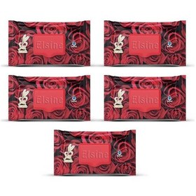 Resim 5 Paket Red Rose Islak Havlu Mendil 90 Adet Kapaklı Gül Kokulu Tekli 
