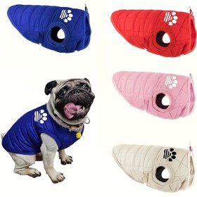 Resim Miou Köpek Pati - Yastıklı Evcil Hayvan Ceketi | Küçükten Ekstra-Küçük Köpeklere ve Kedilere Çok Renkli Kapitone Polyester Yelek | Çıtçıt Düğme Kapatma | Makinede Yıkanabilir | İlkbahar, Sonbahar & Kış Konforu için İdeal, Köpek Mont 