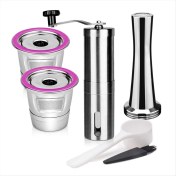 Resim Empoorlium Paslanmaz Çelik Doldurulabilir Kahve Kapsülü Sabotaj Yeniden Kullanılabilir Kahve Pod Espresso Makinesi Için Coffeeware Aksesuarları (Yurt Dışından) 