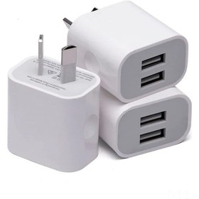 Resim Reedark Hızlı Şarjlı 3'lü Usb Duvar Şarj Aleti - Çift Portlu 5v/2.1a Avustralya Fişi 112 Karakter 
