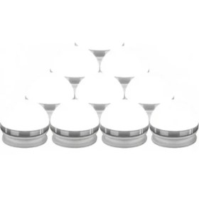 Resim Deco Elit 10 Lu Hollywood Tarzı Makyaj Masası Banyo Aynası Aydınlatma Beyaz LED Lamba Ölçü 4,5x4,5x5 cm 