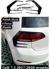 Resim Golf 7.5 R Line Stop Çerçevesi Kaplama 2017-2020 Plastik 