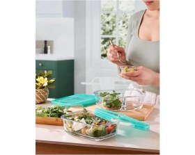 Resim AyrStore Bölmeli Kahvaltılık/saklama Kabı (Sızdırmaz Kapaklı) 530286 Lockie 