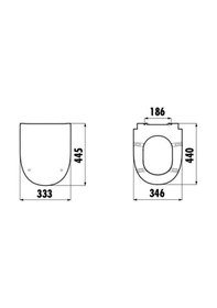 Resim Creavit Mare Duroplast Klozet Kapağı Soft 