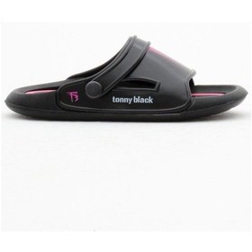 Resim Tonny Black Poıli Taban Logolu Çocuk Unisex Siyah Terlik Tbacr896 Siyah 