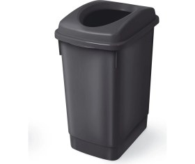 Resim Siyah 27 Litre Banyo ve Ofis Çöp Kutusu, Geri Dönüşüm Için Uygun 