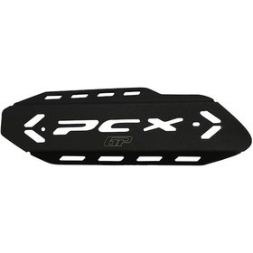 Resim GP Kompozit Honda PCX 125 / 150 2018-2025 Uyumlu Egzoz Koruma Kapağı Siyah 