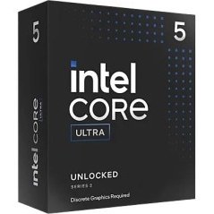 Resim Intel Core Ultra 5-245kf, 14 Core, 4.2ghz, 24mb, 125w, Lga1851, 15.nesil, Box, Dahili Grafik Yok, Fan Yok 