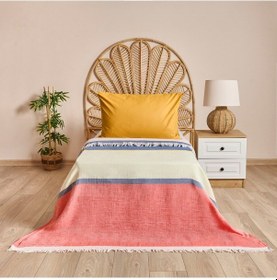 Resim Soft Mesyth Tek Kişilik Yatak Örtüsü - Mercan - 160x220 Cm Çok Renkli 