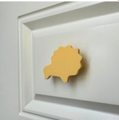 Resim Pomerol Sarı Aslan Dolap Kulpu - Çocuk Odası, Mutfak Ve Banyo İçin Modern, Şık Ve Dayanıklı Mobilya Kulp, Dh 