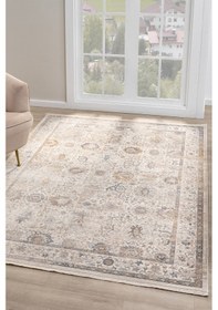 Resim Asır Krem Halı Salon Oturma Odası Çocuk Odası Yatak Odası Halısı 0256 Krem 