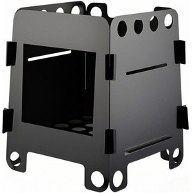 Resim Youtek Lixada Taşınabilir Çift Taraflı Kamp Ocağı - Hafif Ve Dayanıklı 304 Paslanmaz Çelik Siyah 