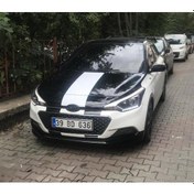 Resim Araç Ön Kaput Tek Parça Beyaz Folyo 1 Adet 160x35 
