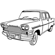 Resim Klasik Arabalar Oto Motor Laptop Duvar Folyo Sticker Tip 3 30x21 Cm 