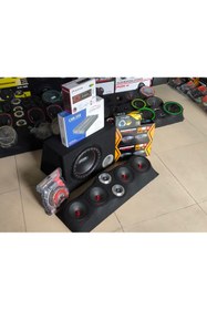 Resim patili tasarım Komple Oto Ses Sistem Paketi Full 
