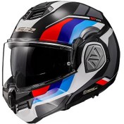 Resim Ls2 Advant Sport Kask Beyaz - Kırmızı - Mavi 
