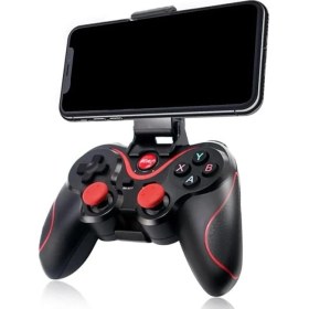 Resim Evrensel Wireless Gamepad, USB Kablosuz Bluetooth 5.0 Joystick Tv Box Konsol Oyun Kumandası, Android Ios Cep Telefonu Tutucu Için X3 