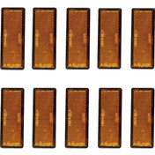 Resim Suntek Şeffaf Turuncu Dikdörtgen Yapıştırıcı Arka 