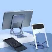 Resim 1 adet Evrensel Masaüstü Cep Telefonu Tutucu Standı, Ayarlanabilir Tablet Katlanabilir Masa Telefonu Masa Standı Tutucu 