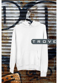 Resim Startmore Unısex Kadın Erkek Basic Düz Kapüşonlu Hoodie Pamuk Sweatshirt Beyaz Beyaz 