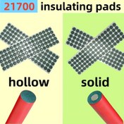 Resim 85 Parça/170 Parça - 21700 Yalıtım Pedleri, Tek Taraflı Yapışkanlı, Yuvarlak Boş/Yuvarlak Katı Arpa Kağıdı Yalıtım Pedleri, 21700 Lityum Pil Pozitif ve Negatif Terminalleri İçin Uygun, Pil Montaj Aksesuarı, Dairesel Şekilli Yalıtım, Termal İzolasyon 