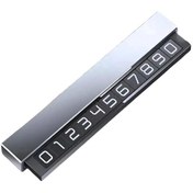 Resim Polham Metal Premium Araç İçi Geçici Park İçin Telefon Numaratörü, Gizlenebilir Araç Numaratörü 