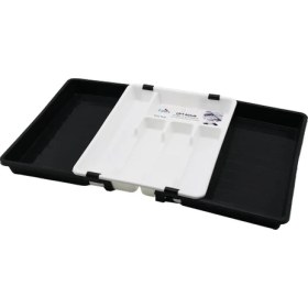 Resim Ankaverse Kayar Kaşıklık Iki Taraflı Çift Açılır Ayarlanabilir Çekmece Içi 36X69CM (5286) 