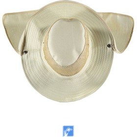 Resim Reva Rüzgar Geçirmez Kamuflaj Dağcı Şapka 56-58 Cm Krem 