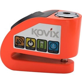 Resim Kovıx Kd6-Fo Alarmlı Disk Kilit Turuncu N11.2296 