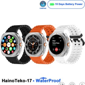 Resim Haino Teko 17 Su Geçirmez 15 Gün Şarj ve Pusula Özellikli Akıllı Saat 