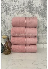 Resim Ditsy El-yüz Havlusu 4 Adet-pembe 